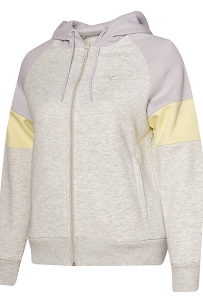 Hmlbexley Zıp Hoodıe Hummel Kadın Ceket 922368-9098 SNOW MELANGE