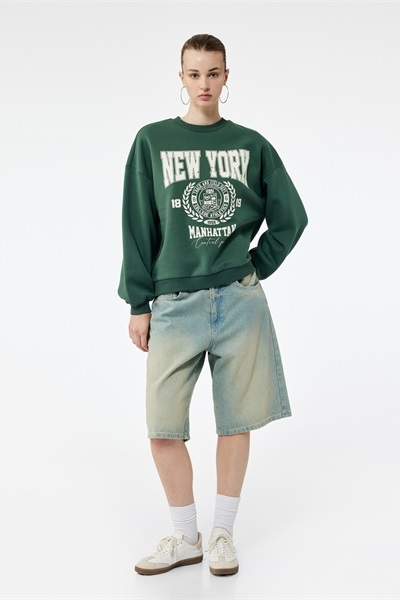 Koton Kadın Sweat 6Wal10138Ik YEŞİL