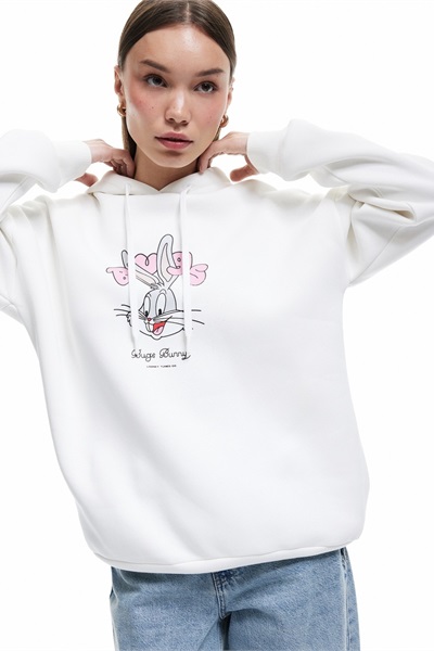 Koton Kadın Sweat 6Wal10159Ik EKRU
