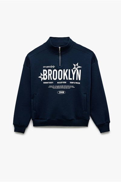 Koton Kadın Sweat 6Wal10170Ik LACİVERT
