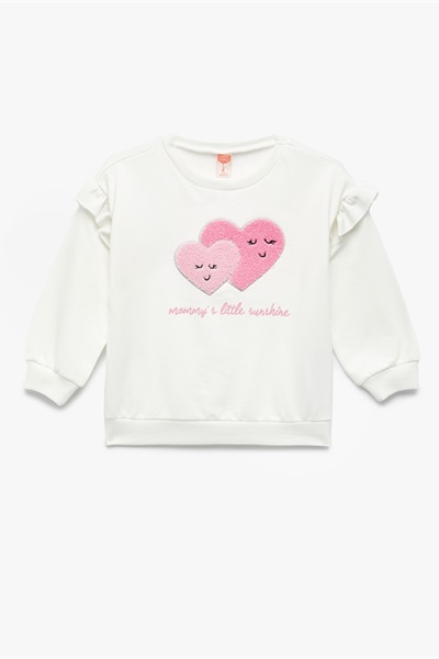 Koton Kız Bebek Sweat 6Wmg10011Ak EKRU