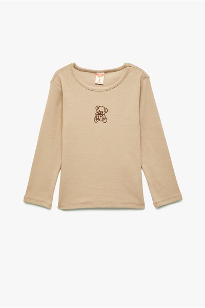Koton Kız Bebek Sweat 6WMG10062AK KAHVERENGİ