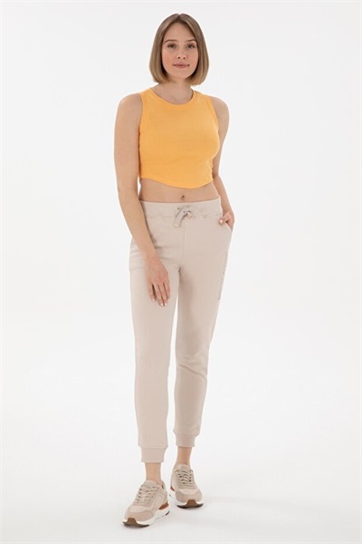 PT0125 U.S Polo Kadın Örme Pantolon 2080728 Taş