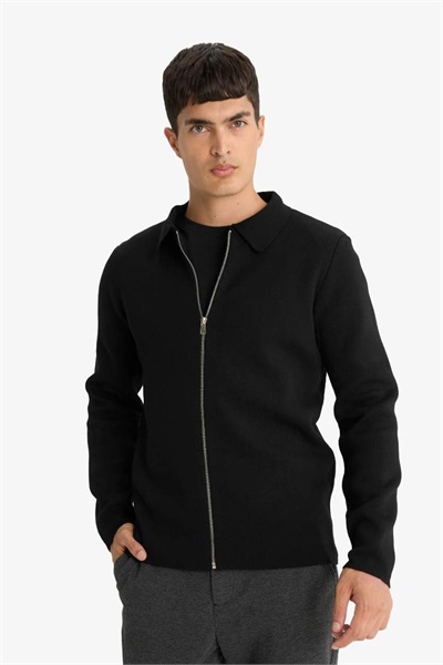 Defacto Erkek  Hırka D3592AX/BK27 BLACK