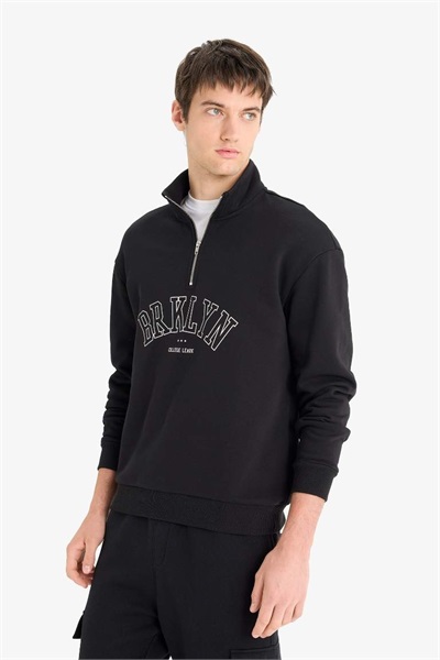 Defacto Erkek  Sweat E9414AX/BK81 BLACK