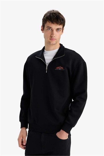 Defacto Erkek  Sweat E9338AX/BK81 BLACK