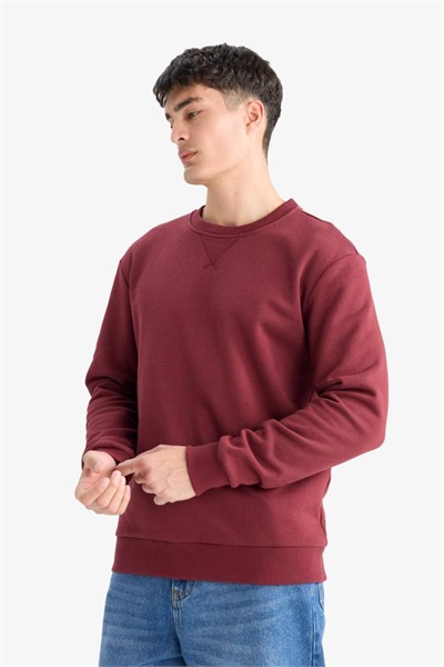 Defacto Erkek  Sweat T3777AZ/BR194 BORDEAUX