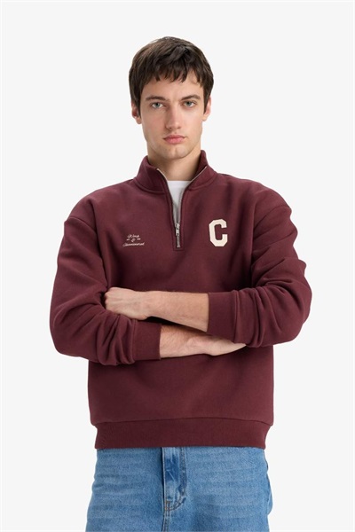 Defacto Erkek  Sweat E9415AX/BR230 D.BORDOEAUX