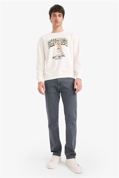 Defacto Erkek  Sweat E6430AX/ER105 ECRU