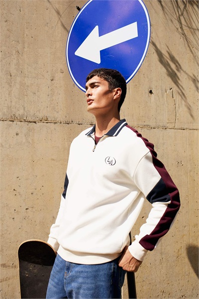 Defacto Erkek  Sweat F0114AX/ER91 ECRU