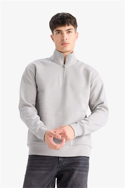 Defacto Erkek  Sweat X7405AZ/GR198 GREY
