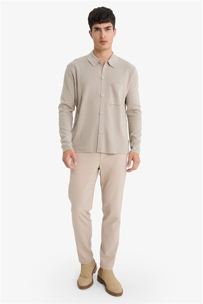 Defacto Erkek  Hırka F3720AX/GR302 GREY