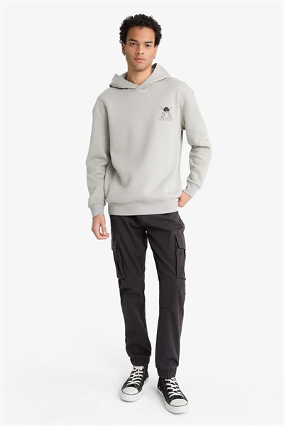 Defacto Erkek  Sweat E9297AX/GR454 LT.GREY