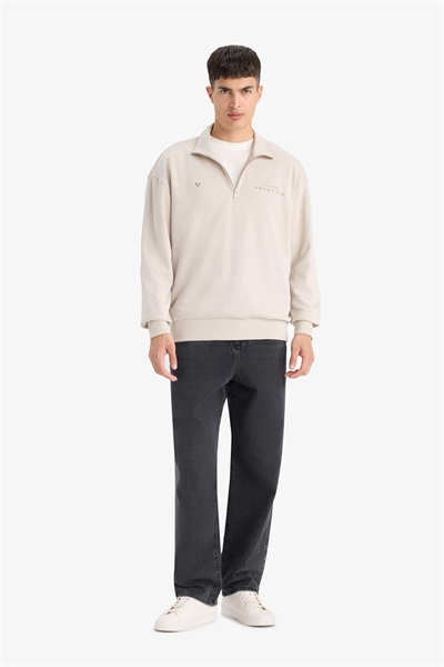 Defacto Erkek  Sweat E9298AX/BG766 STONE