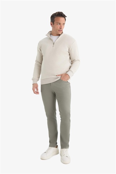 Defacto Erkek  Sweat X7405AZ/BG766 STONE