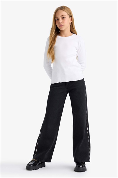 Defacto Kız Çocuk  Sweat B2387A8/WT34 WHITE