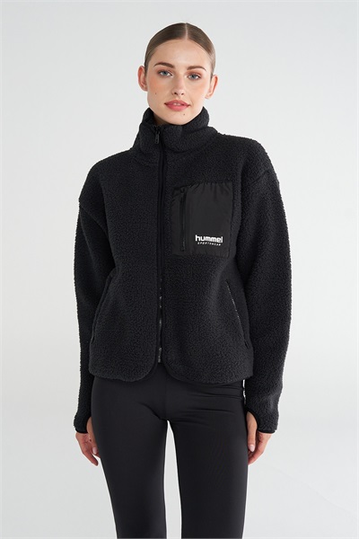 Hummel Hml Arun Sherpa Zip Jacket Kadın Ceket 922363-2001 BLACK