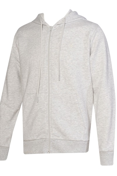 Hummel Hml Pulse Male Zip Hoodie Erkek Ceket 922424-9098 SNOW MELANGE