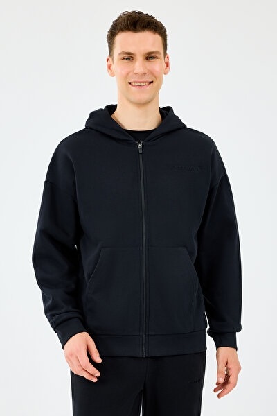 Skechers M Essential Full Zip Hoodie  Erkek Sweat S2610014-3817 Black